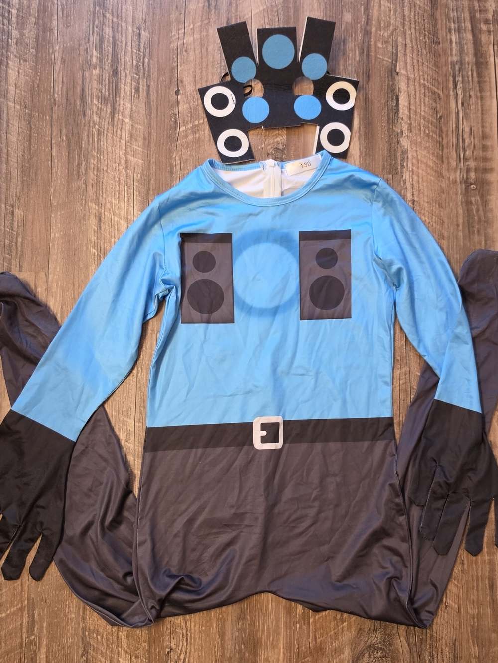 Skibidi Toilet Titan Speaker Man/Speakerman Bodysuit Costume & Mask Set Kids S